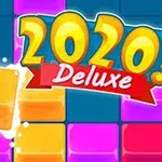 Renkli bloklardan oluşan bir arka plan üzerinde 2020 Deluxe yazısı