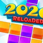 Renkli, bloklu grafiklerin üzerinde 2020 RELOADED yazısı
