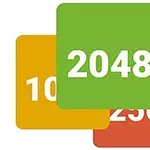Yeşil, mavi, turuncu ve kırmızı renkli kareler üzerindeki 2048, 128, 256 ve 1024 rakamları