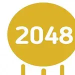 Sarı bir daire içinde beyaz renkli 2048 yazısı