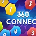 Renkli altıgenler ve ortada 360 CONNECT yazısı