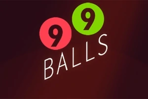 Kırmızı ve yeşil daire içinde iki adet 9 rakamı ile beyaz harflerle yazılmış BALLS kelimesi