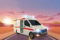 Eğlenceli 2D otoban sürüş oyunu, birçok engel ve trafik var
