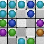 Arcade Lines Deluxe Renkli toplarla dolu kareli bir ızgara deseni