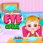 Küçük bir kız ve yanında beyaz önlüklü bir kadın muayene odasında, masanın üzerinde çeşitli nesnelerle birlikte