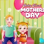 Anne, baba ve kız çocuğunun, balonlarla süslenmiş bir odada mutlu bir şekilde oturduğu renkli bir sahne