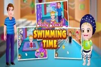 Vay canına! Baby Hazel yüzmeyi öğreniyor