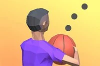 Basketbol topunu tam isabetle potaya at. Mesafe uzun olabilir
