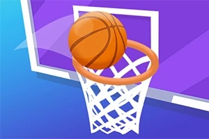 Basketbol topu, potanın içinden geçerken görüntüleniyor