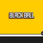 Sarı arka plan üzerinde BLACK BALL yazısı ve sağ alt köşede siyah bir top