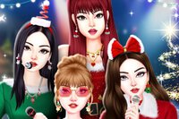 Black Pink hayranıysanız, Black Pink Christmas Concert Dress Up oyunu tam