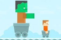 Blok dünyasında madenci dev zombiden kaçmalı