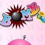 Renkli harflerle yazılmış BOMB IT metni ve bir bombanın grafik temsili