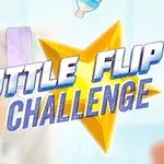Renkli bir arka plan ve ortasında büyük, sarı bir yıldız üzerinde BOTTLE FLIP CHALLENGE yazısı