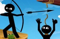 Çöp adam arkadaşlarını iplerine ateş ederek kurtar