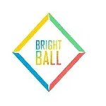 Renkli bir dörtgen çerçeve içinde Bright Ball yazısı