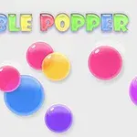 Renkli baloncukların arka planda Bubble Popper başlığıyla yer aldığı grafik