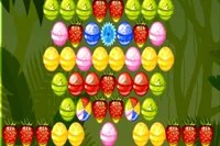 Bubble Shooter Fruits Candies birçok yeni öğe ve güçlendirmelerle klasik