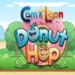 Renkli yazıların ortasında, arka planda pembe donut ve yeşil ağaçların bulunduğu bir sahne
