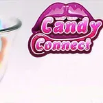 Cam bir kasede çeşitli renklerde kalp şeklinde şekerler ve yanında renkli bir yazı