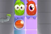 Candy Monstersta oyuncular, canavarlara uygun renkli şekerleri yedirmekle