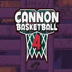 Yeşil ve beyaz bir basketbol potasının üzerinde Cannon Basketball 4 yazısı bulunan bir grafik