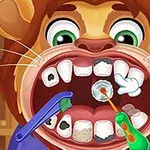 Aslan karakterinin dişleri temizleniyor ve bazı dişlerde çürükler var