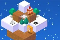 Santayı tepeyi zıplayarak ve tehlikeli yollardan kaçınarak aşağı indirin