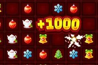 Klasik renkli çizgiler oyununa ait unsurları ve Noel temasını içeren bir