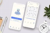 Klasik bir sudoku oyunu olan Sudoku Bulmacasının ızgarası.