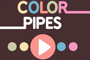 Renkli daireler, Color Pipes yazısı ve ortada bir oynatma simgesi bulunan grafik