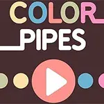 Renkli daireler, Color Pipes yazısı ve ortada bir oynatma simgesi bulunan grafik