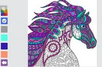 Mandala Boyama Kitabı, yetişkinler ve çocuklar için rahatlatıcı ve