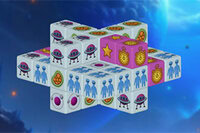 Eşleşen küpleri 3D bulmacada bağla