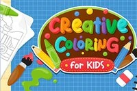 HTML5 oyunu Creative Coloringde sevimli resimler boyuyorsun