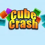 Renkli küplerin etrafında Cube Crash yazısı bulunan mavi arka planlı görüntü