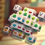 Küp şeklindeki parçalarda panda, uzaylı, palmiye ağacı ve çeşitli emoji resimleri bulunan bir yapı