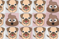 Her gün çocuklar için köpek ve pooh temalı yeni bir İkili bulmaca