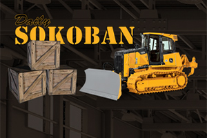 Bir buldozer ve üç ahşap kasa, arka planda sanayi yapısıyla birlikte