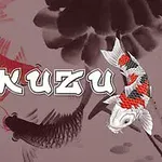 Üzerinde Daily Kakuzu yazan ve koi balıklarıyla süslenmiş bir afiş
