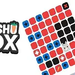 Dassho Box yazısı ve renkli karelerle dolu bir ızgara bulunan grafik