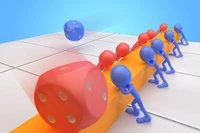 Dice Push, 3D çöp adam modelleri ile eğlenceli bir zar arcade oyunudur.