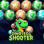 Renkli dinozor yumurtaları ve ortada sevimli bir dinozor karakteri