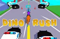 Evcil dinozorunla hızla koş Dino Rushta!