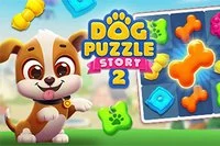 Minik köpek Charlieye hikayesini yeniden yazması için yardım et: Dog Puzzle
