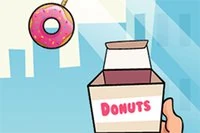 Donut ipten hafifçe sallanıyor