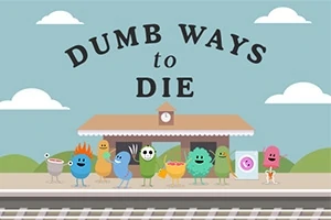 Renkli ve sevimli karakterler bir tren istasyonunda sıra halinde duruyor
