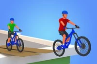 Binaların çatılarına yerleştirilmiş rampalar ve 3D bisikletlerle basit