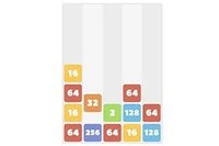 Popüler 2048 oyununun, Tetris olarak bilinen düşen bloklar oyun