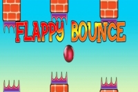 Flappy Bounce oyununda topun hareketlerini kontrol et